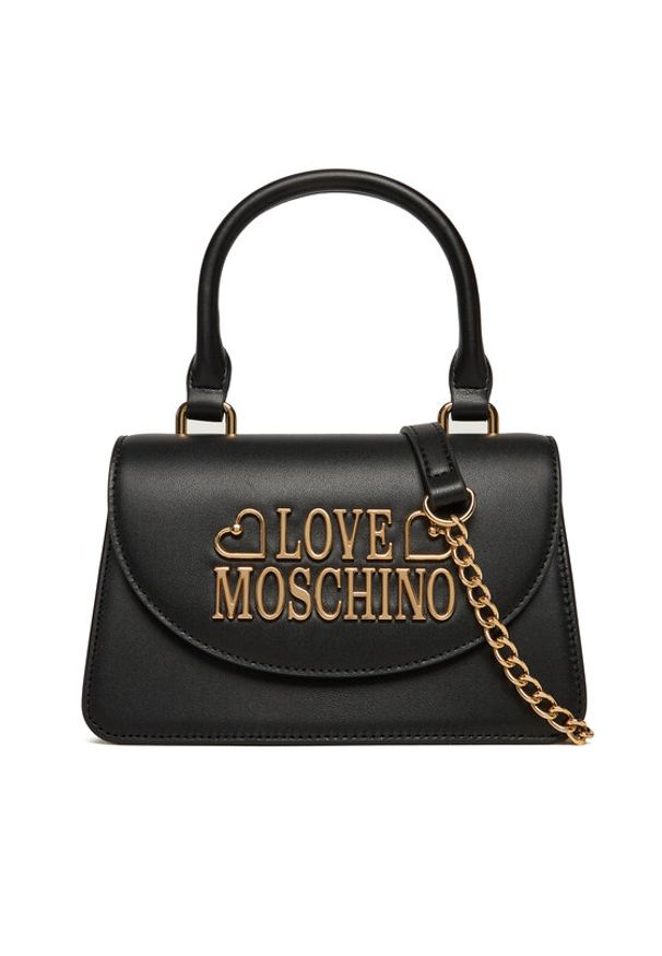 Love Moschino - LOVE MOSCHINO Torebka JC4335PP0NK1300A Czarny. Kolor: czarny. Materiał: skórzane