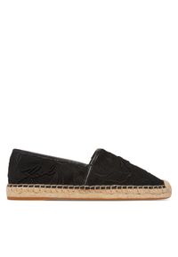 Karl Lagerfeld - KARL LAGERFELD Espadryle Kamini KL80121A Czarny. Kolor: czarny. Materiał: materiał #1