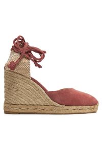 Castañer Espadryle Carina/8/007 021740 Różowy. Kolor: różowy. Materiał: skóra, zamsz