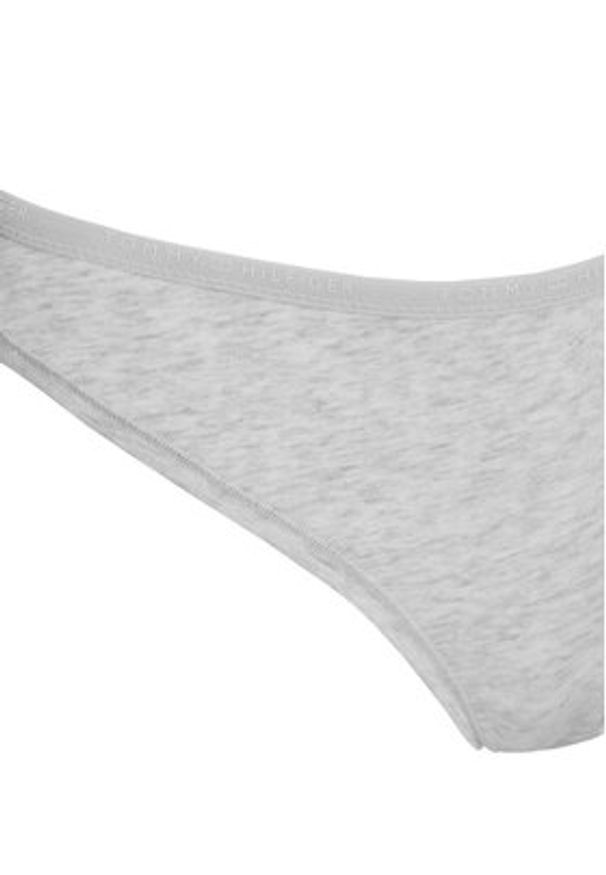 TOMMY HILFIGER - Tommy Hilfiger Stringi UW0UW05741 Szary. Kolor: szary. Materiał: bawełna