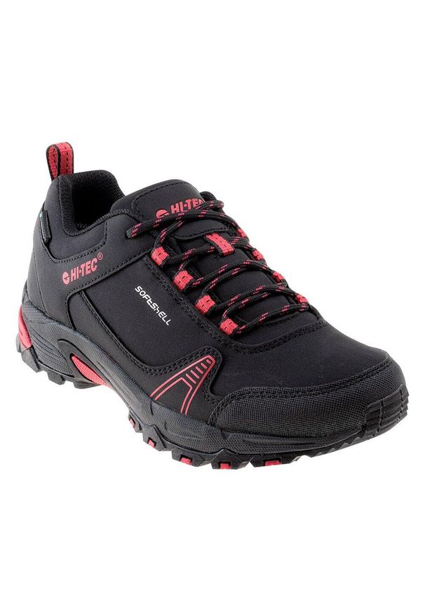 Hi-tec - Wygodne Buty Damskie Wodoodporność Niskie Hapiter. Kolor: czerwony, wielokolorowy, czarny. Styl: sportowy