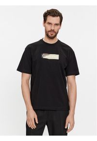 Calvin Klein T-Shirt Layered Gel Logo K10K111845 Czarny Regular Fit. Kolor: czarny. Materiał: bawełna #1