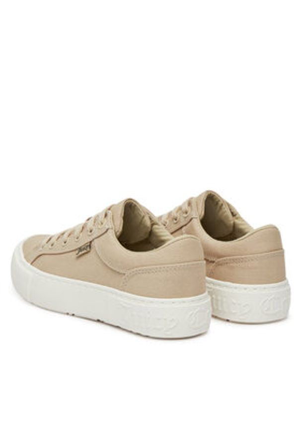 Juicy Couture Tenisówki VSJU001 Beżowy. Kolor: beżowy. Materiał: materiał