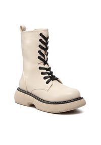 DeeZee Botki ZAL90087-4 Beżowy. Kolor: beżowy. Materiał: skóra #7