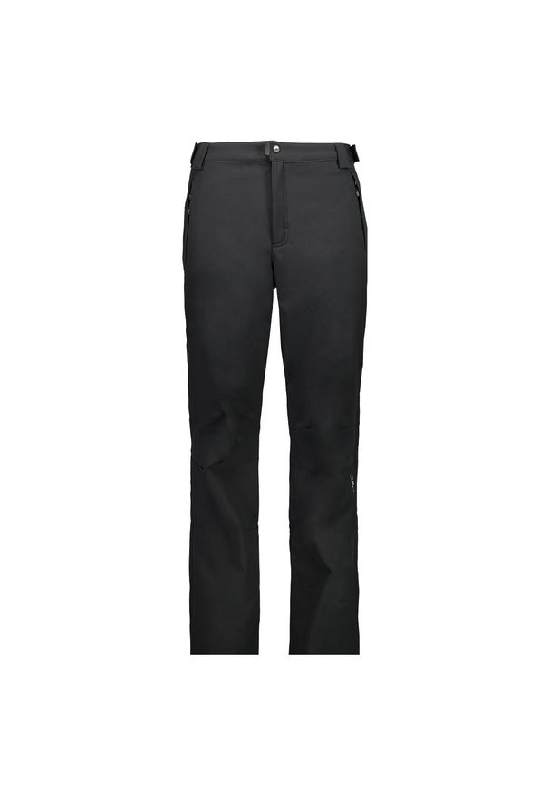 Spodnie softshell męskie CMP Long. Kolor: czarny. Materiał: softshell. Sport: turystyka piesza