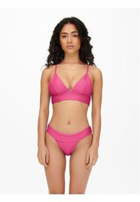 only - ONLY Dół od bikini 15223710 Różowy. Kolor: różowy. Materiał: syntetyk