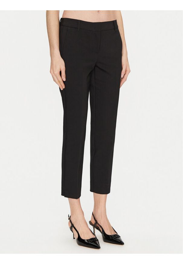 Marella Chinosy Miele 2513131021 Czarny Slim Fit. Kolor: czarny. Materiał: syntetyk, bawełna