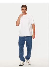 Tommy Jeans T-Shirt DM0DM19694 Biały Regular Fit. Kolor: biały. Materiał: bawełna #4