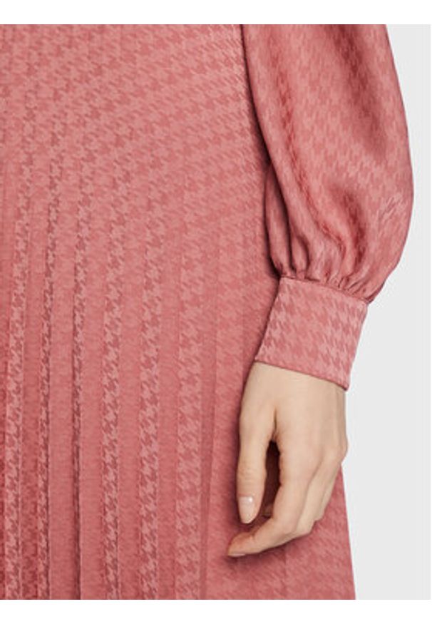 TwinSet - TWINSET Sukienka codzienna 222TT2420 Różowy Regular Fit. Okazja: na co dzień. Kolor: różowy. Materiał: syntetyk. Typ sukienki: proste. Styl: casual