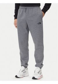 The North Face Spodnie dresowe Simple Dome NF0A8C1W Szary Regular Fit. Kolor: szary. Materiał: bawełna