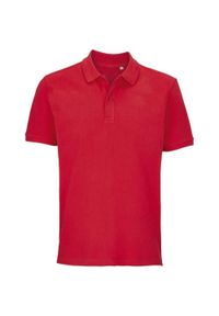 SOL'S - Koszulka Polo Pegase Dla Dorosłych Unisex. Typ kołnierza: polo. Kolor: czerwony