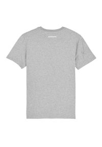 PAPROCKI&BRZOZOWSKI - Szary t-shirt z logo. Kolor: szary. Materiał: bawełna. Wzór: napisy #3