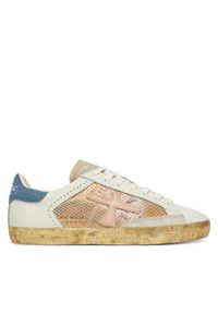Premiata Sneakersy Stevend Var 6666 Écru. Materiał: skóra