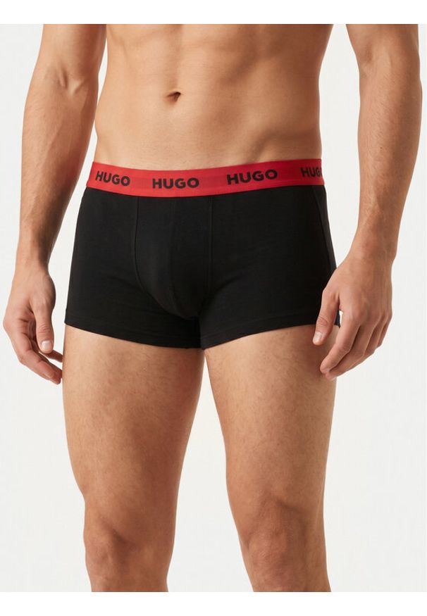 Hugo - HUGO Komplet bokserek Trunk Triplet 50532611 Czarny. Kolor: czarny. Materiał: bawełna