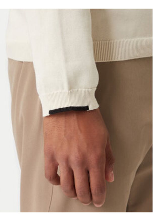 BOSS Sweter Ever-X 50551688 Écru Regular Fit. Materiał: bawełna