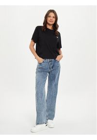 Guess Jeans T-Shirt W4YI05 K8HM0 Czarny Boxy Fit. Kolor: czarny. Materiał: bawełna #4