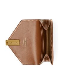 Polo Ralph Lauren Mały Portfel Damski 427886734008 Brązowy. Kolor: brązowy. Materiał: skóra #3