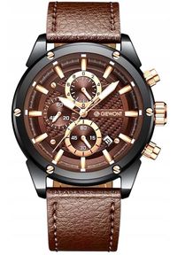 Zegarek Giewont Zegarek Męski Giewont Chronograph Sapphire Czarno Brązowy GW8810-A3. Kolor: czarny, brązowy, wielokolorowy #1