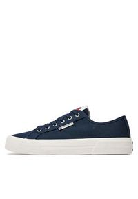 Tommy Jeans Tenisówki Tjm Lace Up Canvas Color EM0EM01365 Granatowy. Kolor: niebieski. Materiał: materiał #3