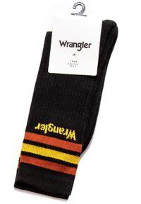 Wrangler - WRANGLER 25 PACKS HIGH SOCKS BLACK W0Z78UT01. Wzór: kolorowy, nadruk #6