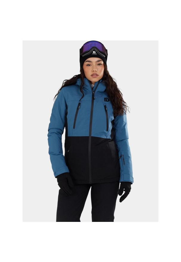 FUNDANGO - Kurtka Narciarska Damska Fundango Celine. Kolor: czarny, niebieski, wielokolorowy. Sezon: zima. Sport: narciarstwo