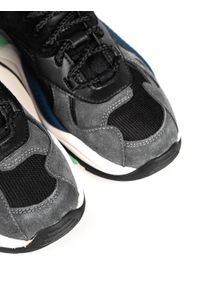 Geox Sneakersy "T02 A" | T94BUA 02214 | T02 A | Kobieta | Czarny, Zielony. Kolor: zielony, wielokolorowy, czarny. Materiał: materiał, skóra #3