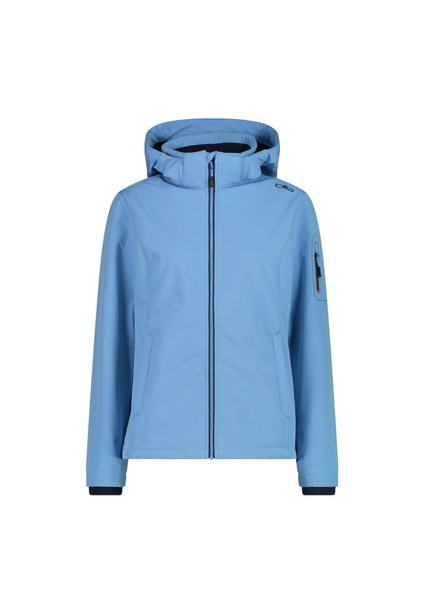 Kurtka damska turystyczna CMP 39A5006. Kolor: niebieski. Materiał: softshell. Sport: turystyka piesza