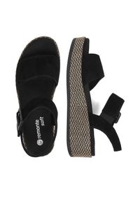 Remonte Sandały CEO-D1N54-01 Czarny. Kolor: czarny. Materiał: zamsz, skóra #1