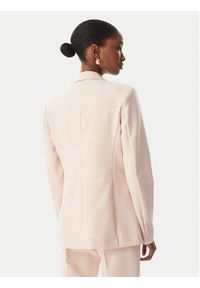 Maryley Marynarka MARYLEY-26EB187 Różowy jasny Regular Fit. Kolor: różowy. Materiał: syntetyk #5