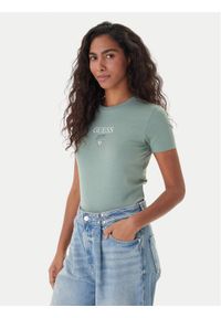 Guess Jeans T-Shirt 180328 Zielony Classic Fit. Kolor: zielony. Materiał: bawełna #1