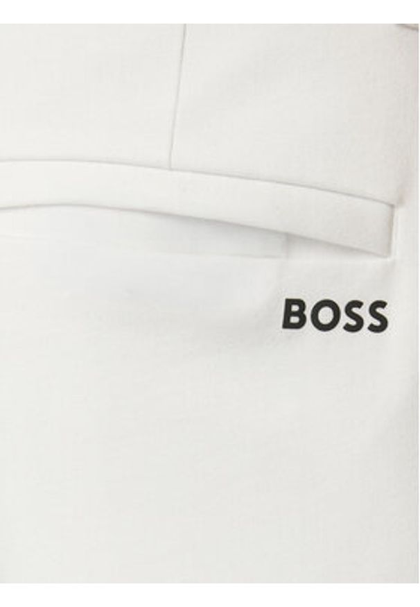 BOSS Szorty materiałowe 50511436 Biały Regular Fit. Kolor: biały. Materiał: syntetyk