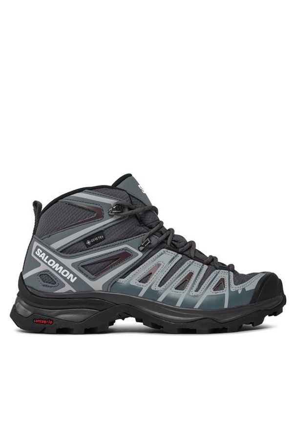 salomon - Salomon Trekkingi X Ultra Pioneer Mid GORE-TEX L47170500 Szary. Kolor: szary. Materiał: skóra, nubuk