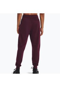 Spodnie fitness męskie Under Armour Rival Fleece Joggers. Kolor: brązowy, wielokolorowy, czerwony. Sport: fitness