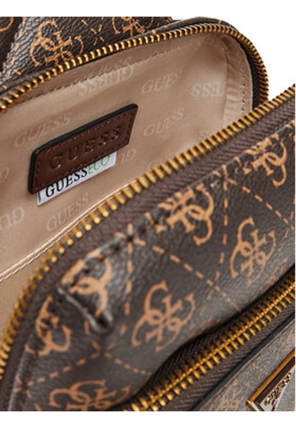 Guess Saszetka MIlano HMMILO P5226 Brązowy. Kolor: brązowy. Materiał: skóra