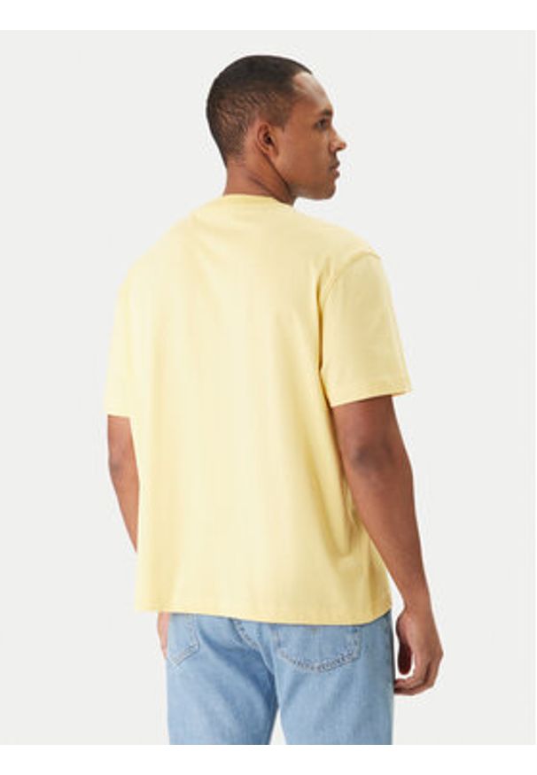 Guess Jeans T-Shirt M6RI45 K8HM0 Żółty Oversize. Kolor: żółty. Materiał: bawełna