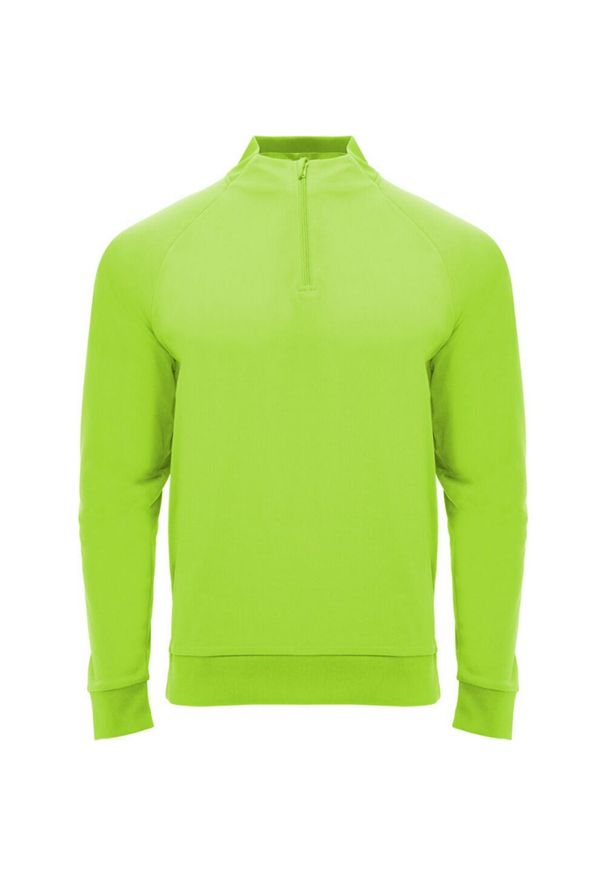 ROLY - Bluza Z Długim Rękawem Dla Dorosłych Unisex Epiro Quarter Zip. Kolor: zielony. Długość rękawa: długi rękaw. Długość: długie