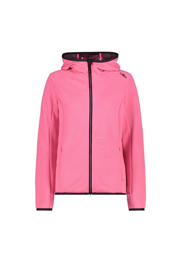 Bluza damska z kapturem CMP. Okazja: na co dzień. Typ kołnierza: kaptur. Kolor: różowy. Styl: casual, sportowy. Sport: turystyka piesza