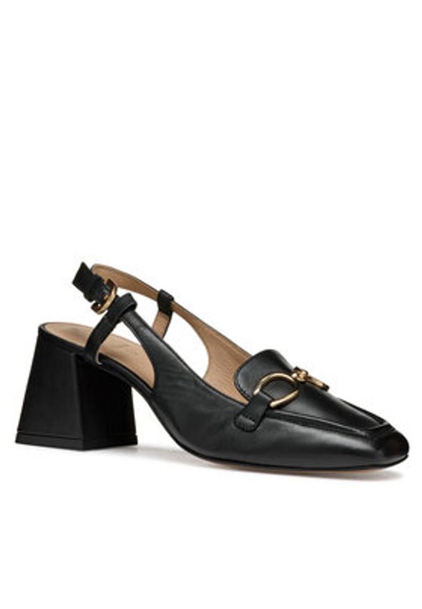 Geox Czółenka D Coronilla D55D1A 000TU C9999 Czarny. Kolor: czarny. Materiał: skóra