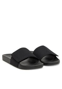 Calvin Klein Klapki Adj Pool Slide Canvas Logo HM0HM01749 Czarny. Kolor: czarny. Materiał: materiał #6