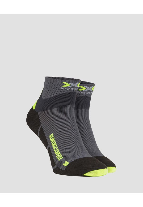 Skarpety biegowe X-Socks Run Discovery 4.0. Kolor: szary, wielokolorowy, czarny. Sport: bieganie