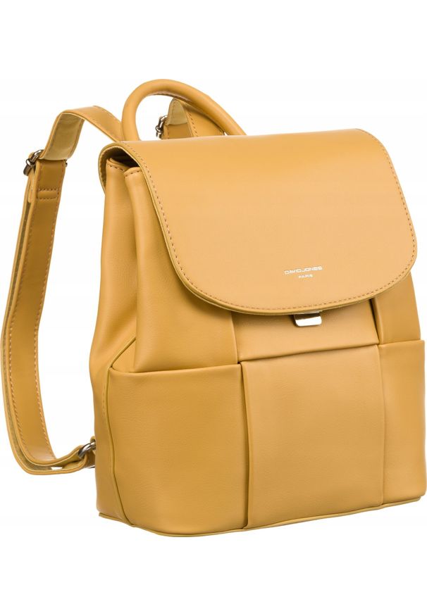 DAVID JONES - David Jones Klasyczny Plecak Damski Ze Skóry Ekologicznej. Materiał: skóra ekologiczna. Styl: klasyczny