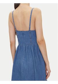 Lee Sukienka jeansowa Corset 112363488 Niebieski Slim Fit. Kolor: niebieski. Materiał: bawełna