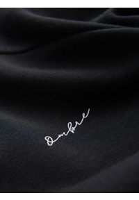 Ombre Clothing - Trójkolorowa bluza męska dresowa z raglanowymi rękawami – czarna V3 - Rozmiar: XL. Okazja: na co dzień. Kolor: czarny. Materiał: dresówka. Długość rękawa: raglanowy rękaw. Wzór: nadruk. Styl: sportowy, casual #3
