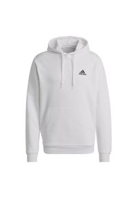 Adidas - Essentials Fleece Hoodie. Typ kołnierza: kaptur. Kolor: wielokolorowy, czarny, biały