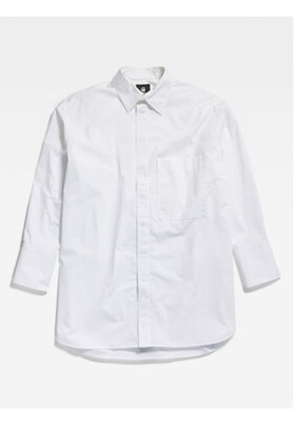 G-Star RAW - G-Star Raw Koszula D22492-4481-110 Biały Oversize. Kolor: biały. Materiał: bawełna
