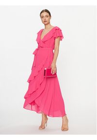 YAS Sukienka koktajlowa 26031404 Różowy Regular Fit. Kolor: różowy. Materiał: syntetyk. Styl: wizytowy #3