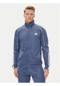 Adidas - adidas Dres 3-Stripes JX5529 Niebieski Regular Fit. Kolor: niebieski. Materiał: syntetyk #4