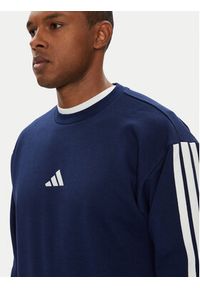 Adidas - adidas Bluza Essentials 3-Stripes JE6307 Niebieski Regular Fit. Kolor: niebieski. Materiał: syntetyk, bawełna