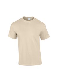 GILDAN - Ultra Bawełniana Koszulka Unisex Dla Dorosłych. Kolor: beżowy. Materiał: bawełna. Sport: turystyka piesza #1