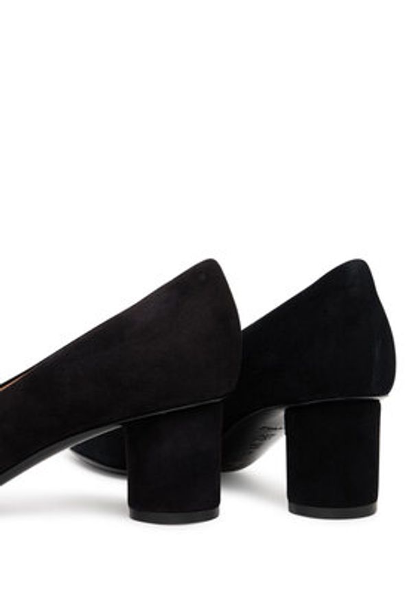 Pollini Czółenka SA10165M0NTA0000 Czarny. Kolor: czarny. Materiał: skóra, zamsz